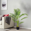 Artificial Palm Tree Fake Green Plant with Pot Indoor Outdoor Home Office Decor
