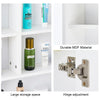 Bathroom Cabinet Mirror Wall Mounted Cupboard With Multi-tier Shelves