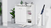 Shoe Storage Cabinet Footwear Rack Stand Organiser w/Adjustable Shelves White