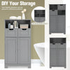 Bathroom Cabinet Floor Storage Cabinet Standing Cupboard w/1 Shelf &2 Drawers