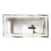 Large Diamond Crushed Crystal Wall Mirror w/ RGB Lights Full Body Lighted Mirror