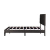 4ft6 Double Bed Frame Upholstered Platform Bed with Adjustable Headboard Velvet