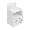 White Bedside Table Cabinet Nightstand Small Side End Table Storage Organizer