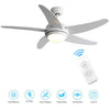 52" Ceiling Fan 3 Colour Light Remote Control Reversible 5 Blades/3 Speed/Timer