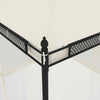 Gazebo with Mesh Walls 2.93x2.93 m Steel C8T9