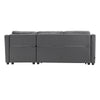 Big Sales! Corner Sofa Bed Pull out Sofabed 3 Seater Recliner Sleeper w/ Storage
