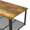 Coffee Table Tea Table with Metal Frame,Wood Coffe Table with Open Storage Shelf