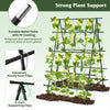 Foldable Trellis Garden Climbing Plant Support w/Adjustable Auxiliary Clips