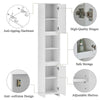 Bathroom Cabinet Storage Unit With 2 Doors & Shelves Tallboy Cupboard Furniture