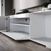 High Gloss White TV Stand Cabinet Unit Shelves Storage RGB LED Cupboard 180cm
