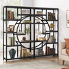 Tribesigns Bookshelf Industrial 5 Tier Etagere Bookcase, Freestanding Bookcase