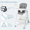 Folding Baby High Chair Convertible Infant Dining Chair Portable Highchair
