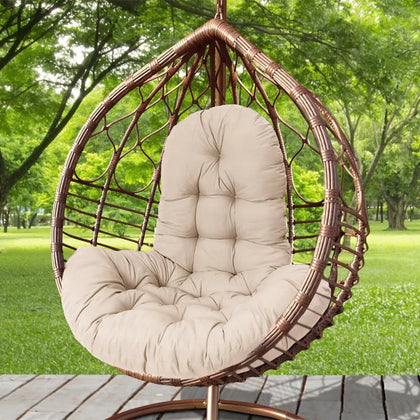 Large Garden Outdoor Hanging Swing Egg Chair Cushion Replacement Seat Mat Pillow