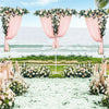 Wedding Arch Backdrop Stand Adjustable Flower Curtain Drape Support DIY