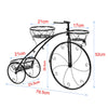Tricycle Planter Chic Metal Plant Stand Baskets Bicycle Garden Bike Flower Pot
