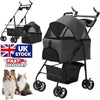 Pet Stroller Dog Cat Puppy Pram Pushchair Travel Cart Jogging Buggy Carrier NEW