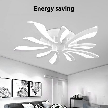 6000k 5 Heads LED Ceiling Light V-shaped Chandelier Lamp Living Bedroom+Remote*