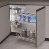 Blind Corner Bracket & Plates Cabinet Pull Out Drawer Base Shelve Storage Basket