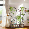Heavy Duty Metal Plant Stand Heart Shaped Ladder Pot Holder Bookshelf Display