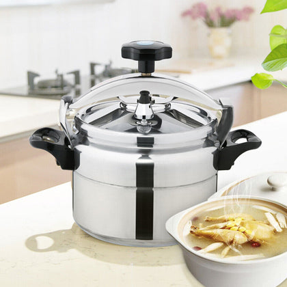 11L Aluminium Pressure Cooker Quick with Lid Latch Indicator Explosion-Proof