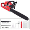 52cc Petrol Chainsaw 20" Bar 55cm Cut 2-Stroke Easy-starting Heavy Duty Wood Saw