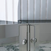 Bathroom Mirror Cabinet with Shelf Storage Double Door Stainless Steel 800×600mm