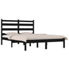 GuyAna Bed Frame Black Solid Wood Pine 120x200 ,Solid Wood Bed Bed W7B4