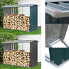 Galvanised Firewood Log Holder Wood Storage Rack Cabin LogStore Bike Garden Shed