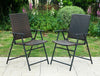 Rattan Patio Dining Chairs Outdoor Wicker Sling Chairs Patio Dining Chairs 2Pcs