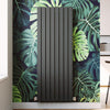 Vertical Radiator Anthracite White Black Flat Panel Modern Tall Rads Double 1600