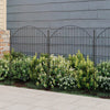 10x Rustproof Coated Metal Garden Fence Panel Pet Dog Barrier Lawn Border Edging