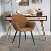 1/2/4/6x Dining Chair Faux Leather Padded Seat Armchair Kitchen Reception Chair