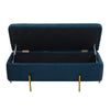 Flannel Fabric Upholstered Arm Bench Bed End Window Seat Ottoman Storage Stool