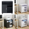 Floor Standing Printer Stand Home Office Storage Cabinet Shelf Rack with Wheels