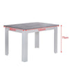 Wood Dining Table Rectangular Kitchen Dining Room 4 Seaters 120*80*75 cm Table