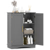 GAINOOM Bathroom Gray Floor Storage Cabinet 80cm Cupboard Buffet Cabinet