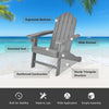 Adirondack Chair with Cup Holder Outdoor Patio Weather Resistant Lounge Chair