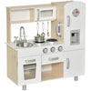 Kids Wooden Pretend Play Toy Kitchen Cooking Set For Boys Girls Whit