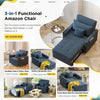 Convertible Sofa Bed 3-in-1 Pull out Arm Chair Folding Recliner Sleeper