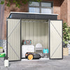 Sturdy Shed Garden Storage Galvanised Metal Steel Sheds w/ DoubeDoor Ventilation