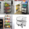 Stack Basket Rack 3/4/5 Tier Fruit Vegetable Holder Storage Bath Kitchen Trolley