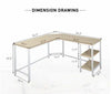 Computer Office Desk Workstation L-Shaped Desk PC Laptop Gaming Table