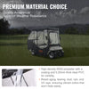 4 Passenger Golf Cart Cover Waterproof Driving Enclosure 600D Polyester