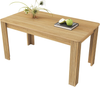 Dining Table MDF Wooden Rectangle 4 Seater Kitchen Home Furniture Oak Finish