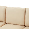 L-Shaped Sofa Bed 3 Seater Corner Sofa Convertible Settee with Storage, Beige