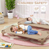 6 Pcs Stackable Daycare Cot Toddler Daycare Rest Mat-Coffee