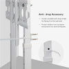 Elegant White TV Floor Stand Flat Panel Screen Adjustable TV Mount Bracket Displ