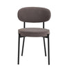 Dusk Mia Taupe Matte Velvet Set of 2 Dining Chairs