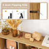 100 CM Wood Display Shelf Living Room Open Storage Cubes-Natural