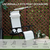 Patio Sun Lounger Recliner Chair Zero Gravity Seat Armchair Canopy Sunshade Tray
